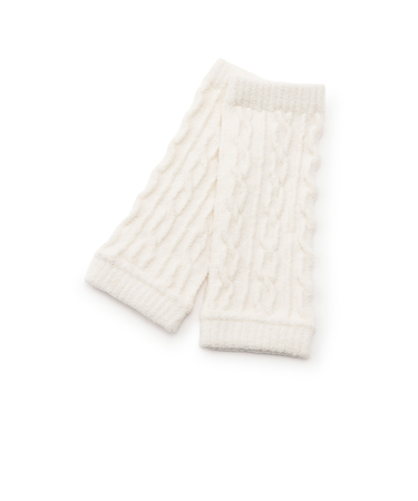 もこもこケーブルレッグウォーマー