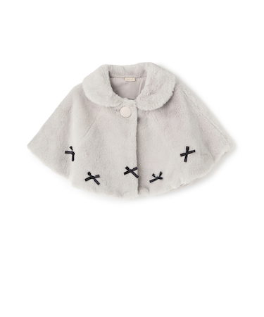 2WAY衿リボンファーケープ