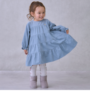 コーデュロイティアードワンピース