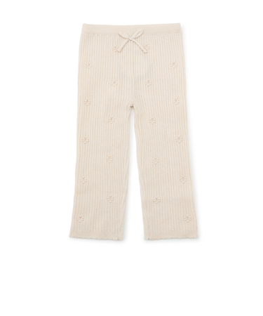 【リンク/フワもちっと】ニットハナレギンス