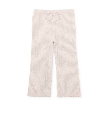 【リンク/フワもちっと】ニットハナレギンス