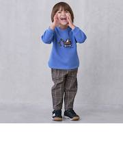 チェックストレッチパンツ