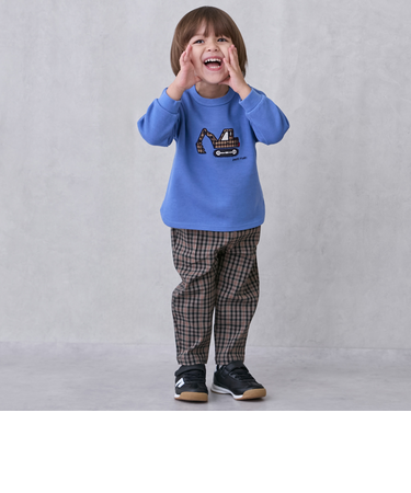 チェックストレッチパンツ