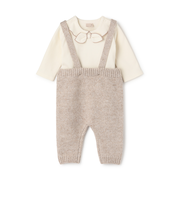 サスつきニットパンツセット