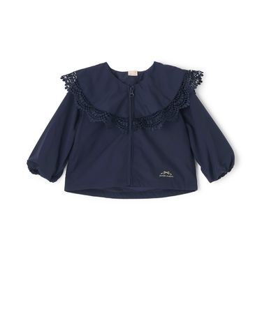 【洗える】フリルウィンブレ