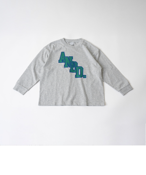 【USAコットン】ANDロゴカレッジワイドロンT