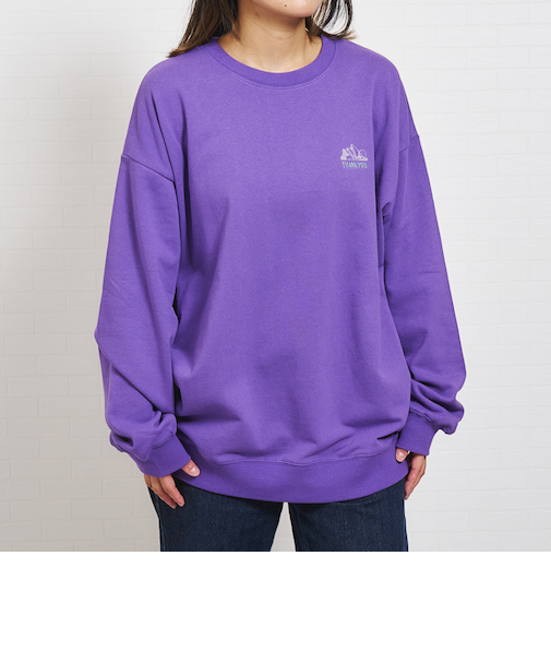 【パパもおそろい】スウェットシティアイコン刺繍ワイドプルオーバ-