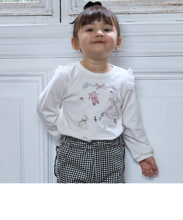 【WEB限定カラー】バレエモチーフ長袖Tシャツ