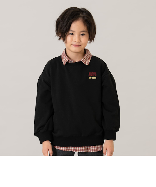 【パパもおそろい】【365D.】スウェットシティアイコン刺繍ワイドプルオーバー