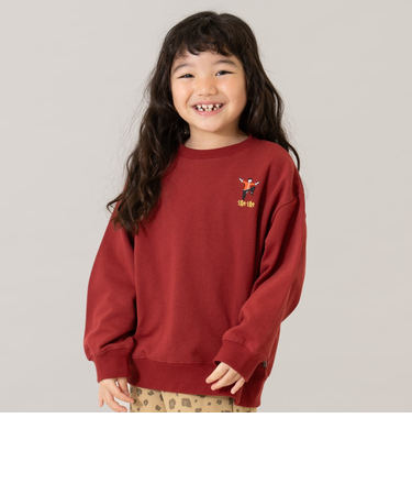 【パパもおそろい】【365D.】スウェットシティアイコン刺繍ワイドプルオーバー