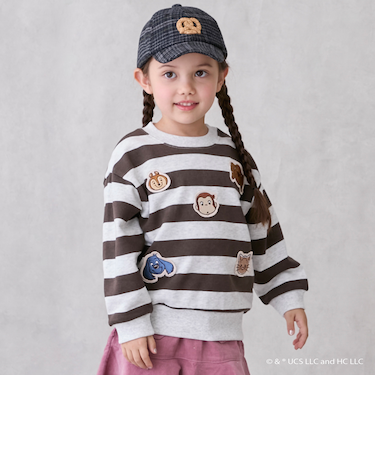 【おさるのジョージ】フェイスワッペントレーナー