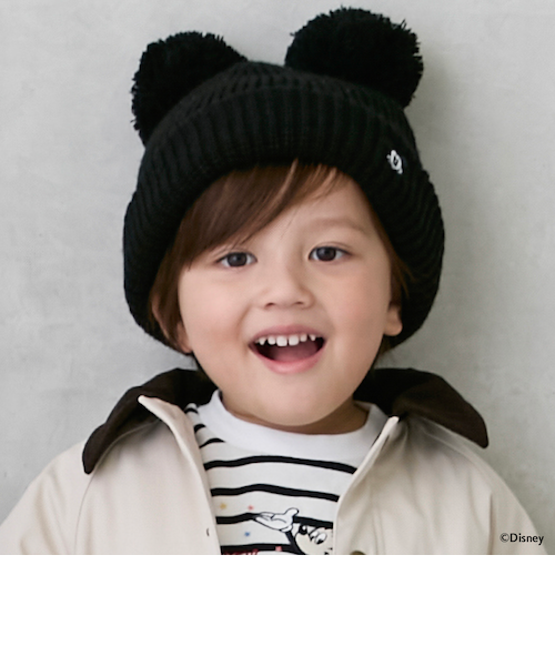 Disney】W梵天ニット帽｜プティマインの通販｜&mall（アンドモール