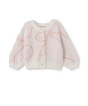 【リンク】シャギーニット柄カーディガン