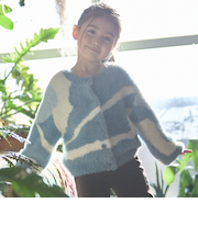 【リンク】シャギーニット柄カーディガン