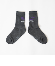 【365D】【パパもおそろい】バックロゴソックス