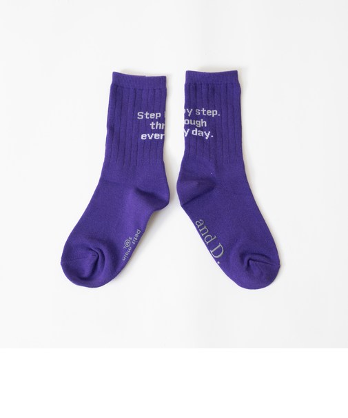 【365D】【パパもおそろい】バックロゴソックス