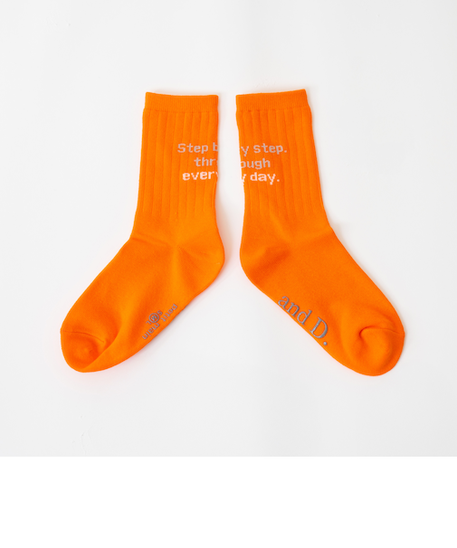 【365D】【パパもおそろい】バックロゴソックス