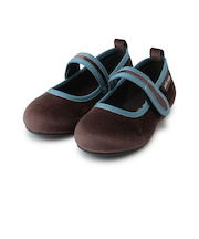 ワンストラップベロアシューズ