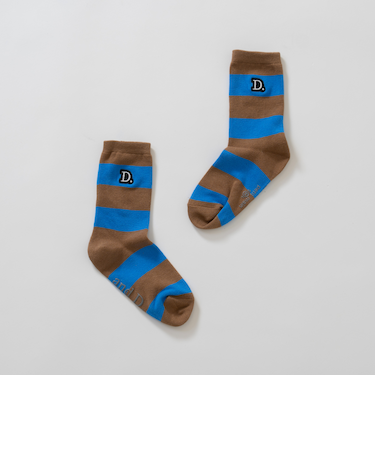 【365D.】ワイドボーダソックス/靴下/刺繍