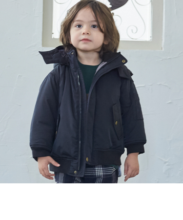 MA1風フード取外ジャケット