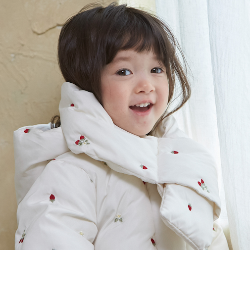 アソート刺しゅう中綿マフラー