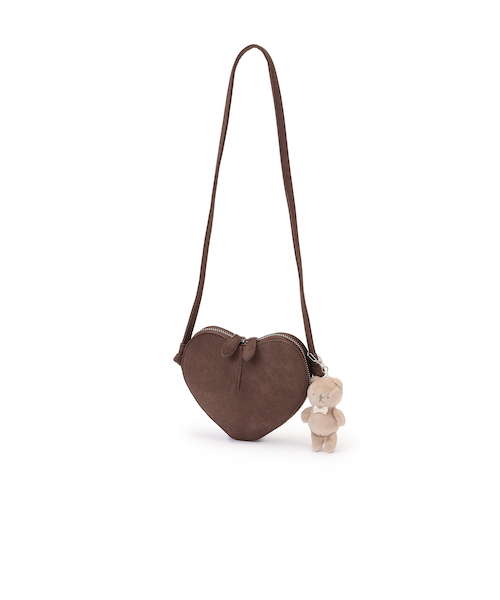 チャームつきハートポシェット｜プティマインの通販｜&mall（アンド