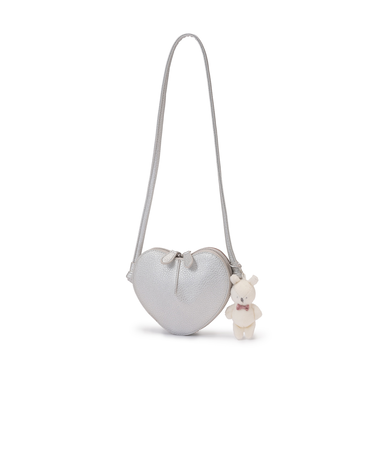 チャームつきハートポシェット