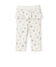 【スマイル/防汚加工】フリルカットロングパンツ