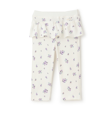 【スマイル/防汚加工】フリルカットロングパンツ