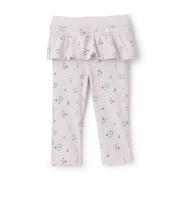 【スマイル/防汚加工】フリルカットロングパンツ