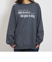 【パパもおそろい】ラグランスウェットアソートロゴプルオーバー