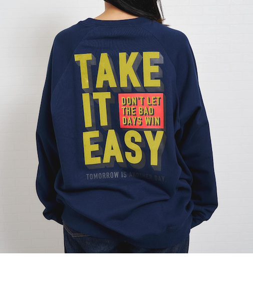 【パパもおそろい】ラグランスウェットアソートロゴプルオーバー