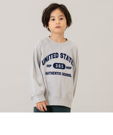 【365D.】【パパもおそろい】ラグランスウェットアソートロゴプルオーバー