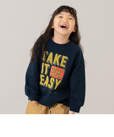 【365D.】【パパもおそろい】ラグランスウェットアソートロゴプルオーバー