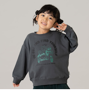 【365D.】スウェットOFUZAKE 柄ワイドプルオーバー