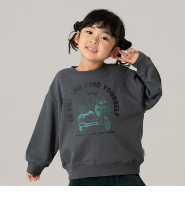 【365D.】スウェットOFUZAKE 柄ワイドプルオーバー