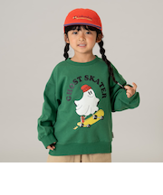 【365D.】スウェットOFUZAKE 柄ワイドプルオーバー