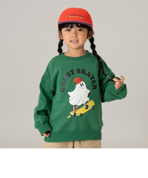 【365D.】スウェットOFUZAKE 柄ワイドプルオーバー