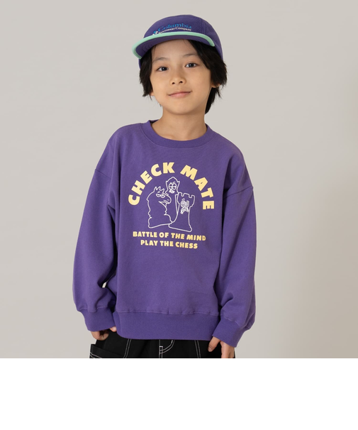 【365D.】スウェットOFUZAKE 柄ワイドプルオーバー