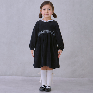 ベロアレースワンピース