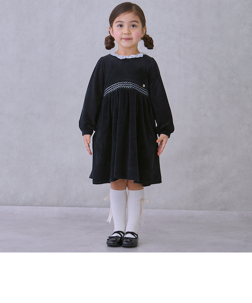 ベロアレースワンピース