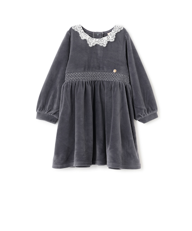 ベロアレースワンピース