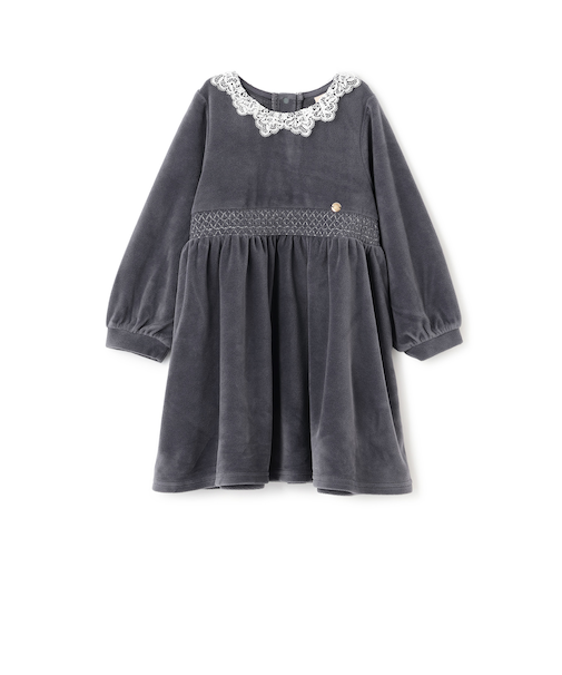 ベロアレースワンピース