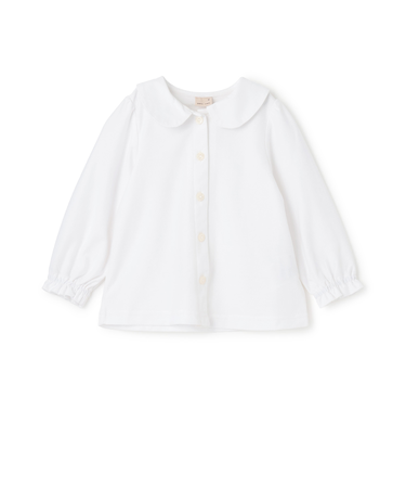 【セミフォーマル】カットツイル衿つきブラウス