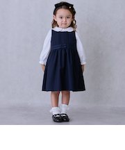 【セミフォーマル】ウエストリボンジャンパースカート