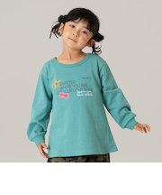 スウェットプリントAラインプルオーバー