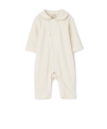 ダブルボタン衿つきカバーオール