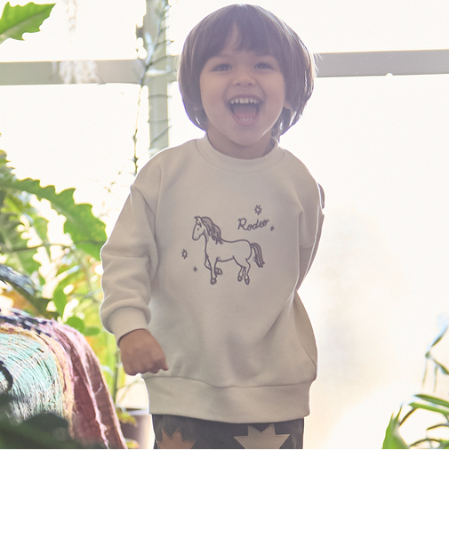 〈フワのびっと〉刺しゅうアソートトレーナー