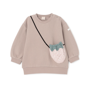 【裏起毛】いちごポシェットトレーナー