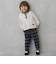 チェックのびのび起毛ストレッチパンツ